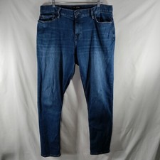 Banana Republic Skinny Fit Jeans Mens Measures 39x31.5 Dark Blue Stretch