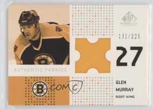 2002-03 SP Game Used Authentic Fabrics /225 Glen Murray #AF-GM