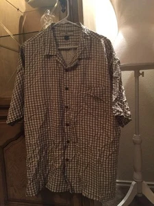 Tommy Bahama Hemd mit Knopfleiste 100 % Seide Größe XLARGE Urlaubskleidung - Bild 1 von 8
