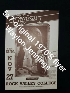 waylon jennings. Rock memorabilia. 70'S Flyer Poster Reprint 18x24  - Picture 1 of 1