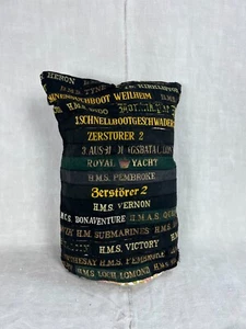 Cap Tally Collection 1910 - 1960s Cap Tallies WW1 WW2 HM HMS HMAS English German - Picture 1 of 12