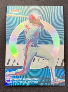 2005 Topps Finest Andre Dawson Blue Refractor /299 Expos Cubs HOF
