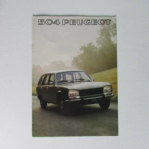 Peugeot 504 GL, Family, L Estates Brochure (1977) - Picture 1 of 7