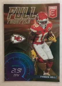 2021 Donruss Elite Tyreek Hill #FT1 Full Throttle - Picture 1 of 2