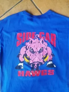 Men's SIDE CAR HAWGS Graphic Print Blue T-shirt sz. Large from Memphis,TN - Picture 1 of 6