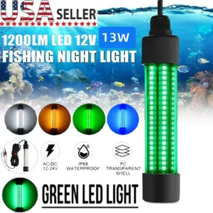 LED Light Deepsea Underwater Boat Fishing lure LED Fish Light Lamp 1200Lumens - Picture 1 of 9