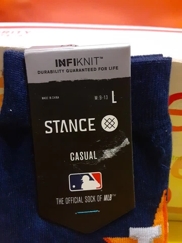 STANCE HOUSTON ASTROS COLOR LARGE 9-12 US WHITE/BLANCO SOCKS MEN Cover