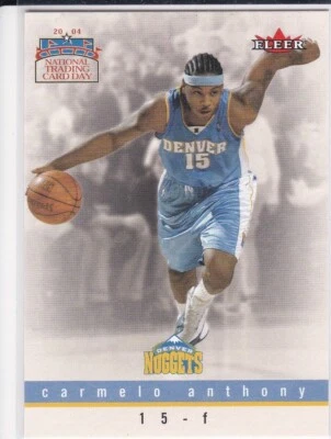 CARMELO ANTHONY ROOKIE CARD Knick Denver Nugget Basketball 2003/04 Fleer NTCD RC - Image 1 of 2
