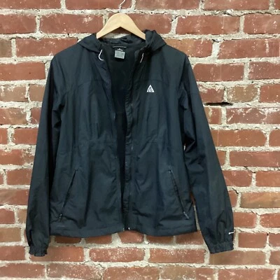 Chaqueta con Capucha Nike ACG Mujer Negra Cremallera Completa Talla Mediana Softshell Foto 1 de 4
