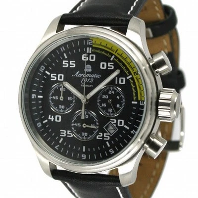 German Aeromatic 1912 Precision Miltary Chronograph A1203 - Image 1 of 4