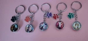 snap button key chain with cat snap button - Picture 1 of 11