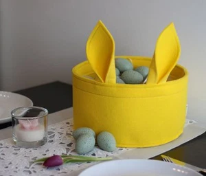 Super Osterkorb mit Ohren als Osternest Osterdeko oder Ostergeschenk - Bild 1 von 1