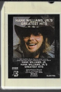 HANK WILLIAMS JR. GREATEST HITS VINTAGE 8 TRACK ***UNTESTED*** - Picture 1 of 2