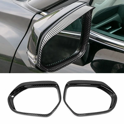 Espejo retrovisor de fibra de carbono ceja de lluvia para Toyota Camry 2018-2026 2 piezas Foto 1 de 4