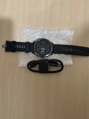 Garmin Fenix 7X Sapphire Solar Smartwatch Carbon w/ Black Band - Image 1 of 4