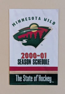 2000-01 Minnesota Wild Hockey Pocket Schedule NHL 🥅🏒 - Picture 1 of 2