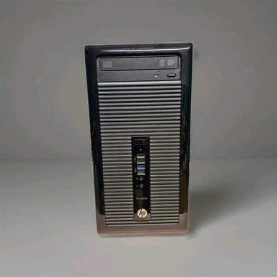 HP Tower PC 400 G1 MT Tower PC Intel Pentium 3GHz 8GB RAM 466GB SSD Reset WIN 10 - Image 1 of 4