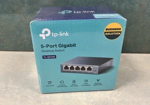 TP-Link TL-SG105 5-Port Gigabit Ethernet Network Switch (BRAND NEW - SEALED) - Afbeelding 1 van 5