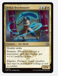 Jeskai Brushmaster | MTG TDM | EDH Commander Prowess Double Strike | NEW NM - Picture 1 of 3