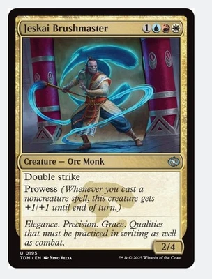 Jeskai Brushmaster | MTG TDM | EDH Commander Prowess Double Strike | NEW NM - Image 1 of 3