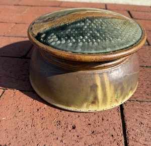 Very Early Steven Hill Studio Art Pottery Large Lidded Vessel Jar - Picture 1 of 10