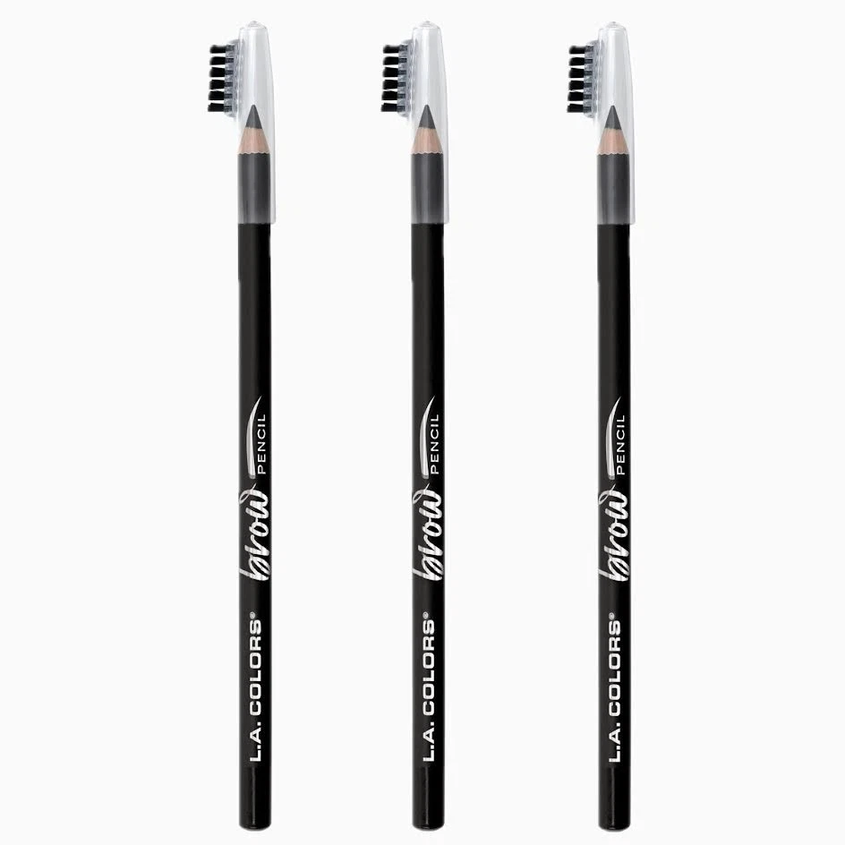 洛杉矶 COLORS On Point Brow 铅笔带帽,黑色,0.06 液量盎司 - 3 包 — 第 1/1 张图片