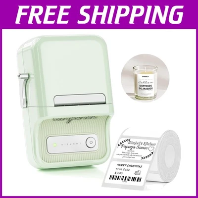 Portable Bluetooth Label Printer, Mint Green - Image 1 of 4