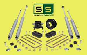 2"/2" LIFT KIT, 4 SHOCKS FITS 94-02 DODGE RAM 2500/3500 4WD WITH 2.5" WIDE LEAFS - Picture 1 of 1
