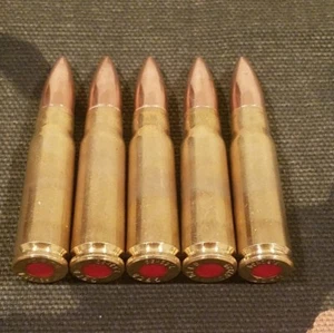 7.62x39 SNAP CAPS SET OF 5 "SAFETY RED" - Bild 1 von 5