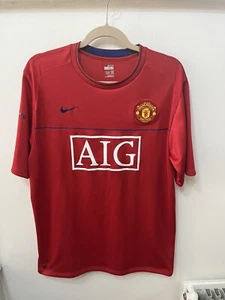 Maglia allenamento Manchester United Nike 2007/8 taglia large rosso blu 287620-666 - Foto 1 di 22