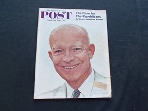 1956 OCT 13 THE SATURDAY EVENING POST MAGAZINE - ROCKWELL, EISENHOWER - SP 2116 - Picture 1 of 5