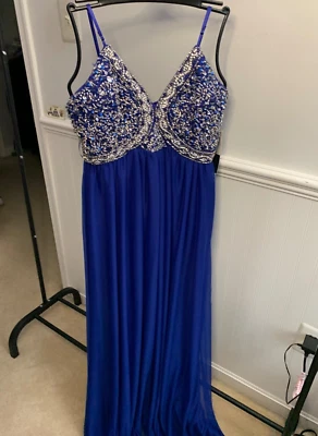 My Michelle, Prom dress,women, Juniors Size13,Color Royal blue Embellished,NWT - Image 1 of 4