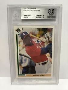 1991 cubierta superior #sp1 Michael Jordan grado 8,5 de Beckett casi nuevo-como nuevo + nuevo - Imagen 1 de 4