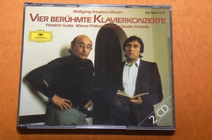Gulda Abbado Mozart 4 Piano Concertos German DGG Full Silver No IFPI 2CD - Bild 1 von 6