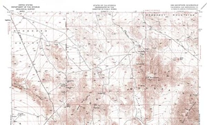 Ord Mountains Quadrangle, California 1955 Topo Map USGS 15 Minute Topographic - Picture 1 of 2