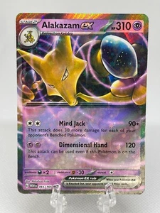 Pokémon JCC Alakazam EX 065/165 Violeta Escarlata 151 Doble Raro Inglés Casi Nuevo #3 - Imagen 1 de 2