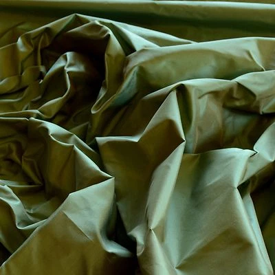 Iridescent Mint Silk Taffeta 100% Silk Fabric, 54" Wide, By The Yard (TS-7052) - Image 1 of 3