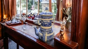 Cauldon Ltd Brown Westhead Moore and Co Blue Moore Teeei selten - Bild 1 von 18