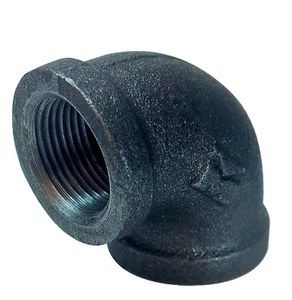 Southland 3/4 pulg. Codo de hierro maleable negro 90 grados FPT x FPT - Imagen 1 de 2