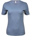Tee Jays Ladies Womens Interlock Short Sleeve Crew Neck Tee T-Shirt