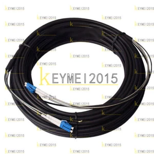 100M Outdoor Field Fiber Patch Cord LC to LC UPC SM 9/125 Duplex Fiber Cable - Afbeelding 1 van 1