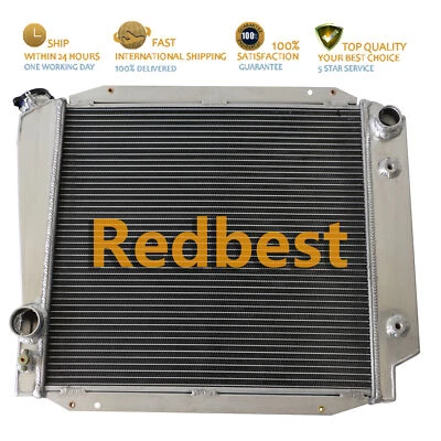 CC522 para camioneta Ford Bronco 1966-1977 2,8 L 3,3 L 4,9 L V8 ALUMINIO 3 FILAS RADIADOR Foto 1 de 4