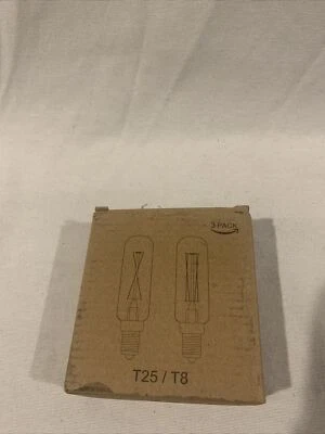 Aielit Dimmable T25/T8 LED Bulb Daylight 4W Equivalent Bright White 4000K 3pack - Image 1 of 4