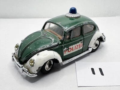 CORGI TOY # 492 VW VOLKSWAGEN 1200 BEETLE EURO POLICE POLIZEI DIECAST CAR NICE - Image 1 of 4
