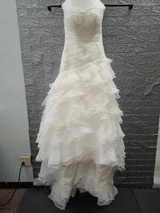 Alfred Angelo #2123 Ivory Sweetheart Neckline Strapless Wedding Dress Size 8 - Picture 1 of 15