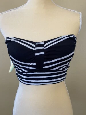 2 tops Rip Curl Bandeau (blanco y negro) (blanco y rosa) talla L Foto 1 de 4