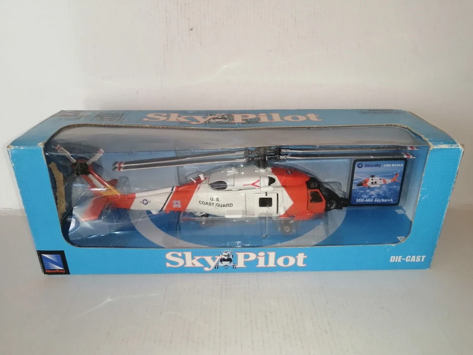 NEW RAY 1/60 ELICOTTERO SKY PILOT HH-60J JAYHAWH - Immagine 1 di 1