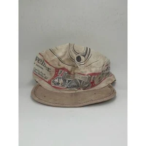 Vintage 1980s Budweiser Beer Breweriana Fitted Painters Hat Cap Collectible - Picture 1 of 7
