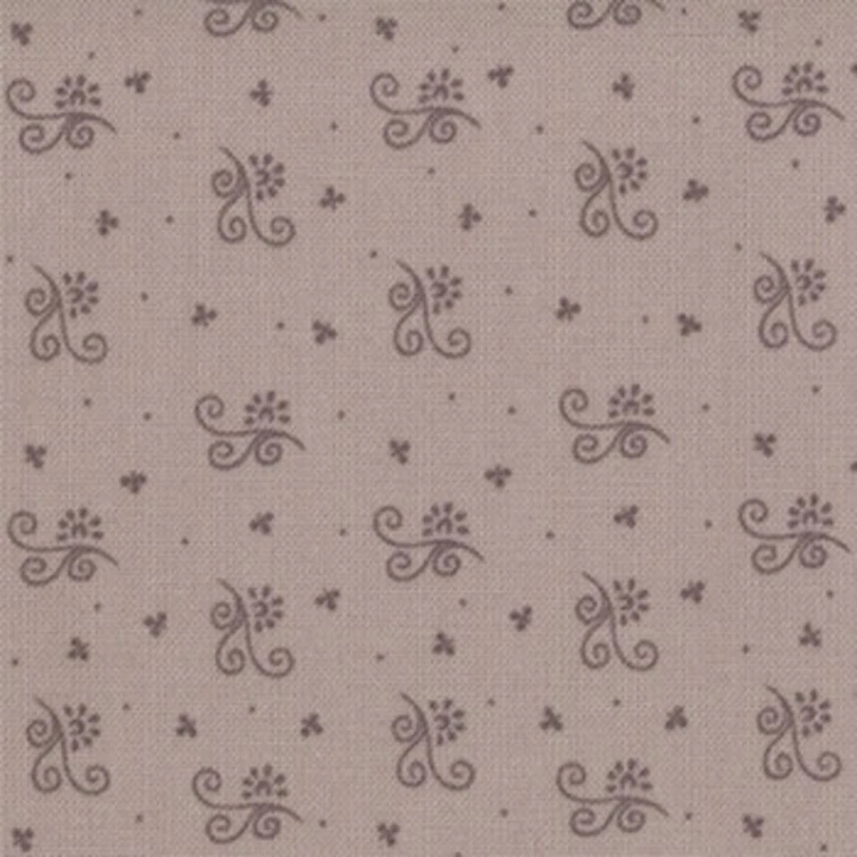 Bunny Hill Designs - Putting on the Ritz Collection- Tiny Scroll in Gray (FTQ) - Image 1 of 1
