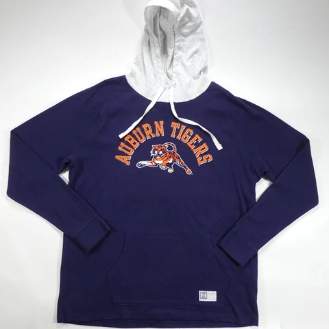 Auburn Tigers Hoodie Mens XL NWT Navy Blue Waffle Knit Hooded Shirt Under Armour Cover